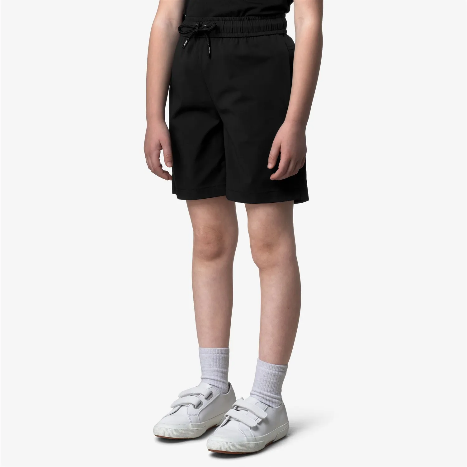 K-Way Nesilier Travel pantaloni scurti copii negru impermeabili