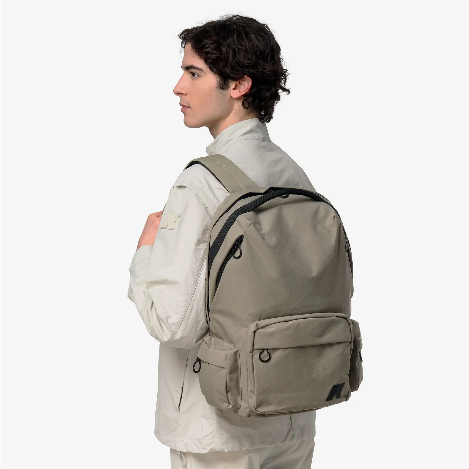 K-Way Anais rucsac gri tortora nailon laptop