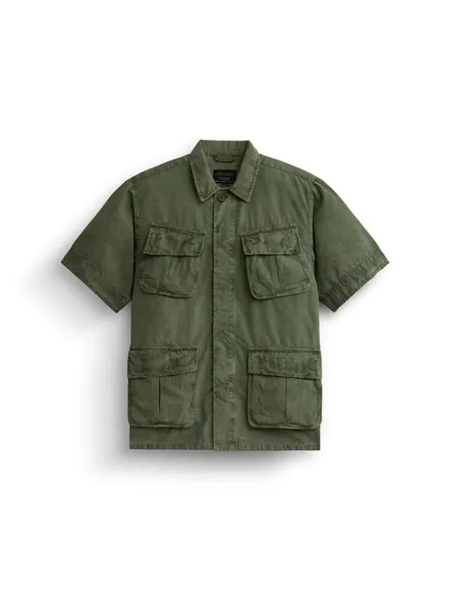 Alpha Industries SS Fatigue camasa verde bumbac