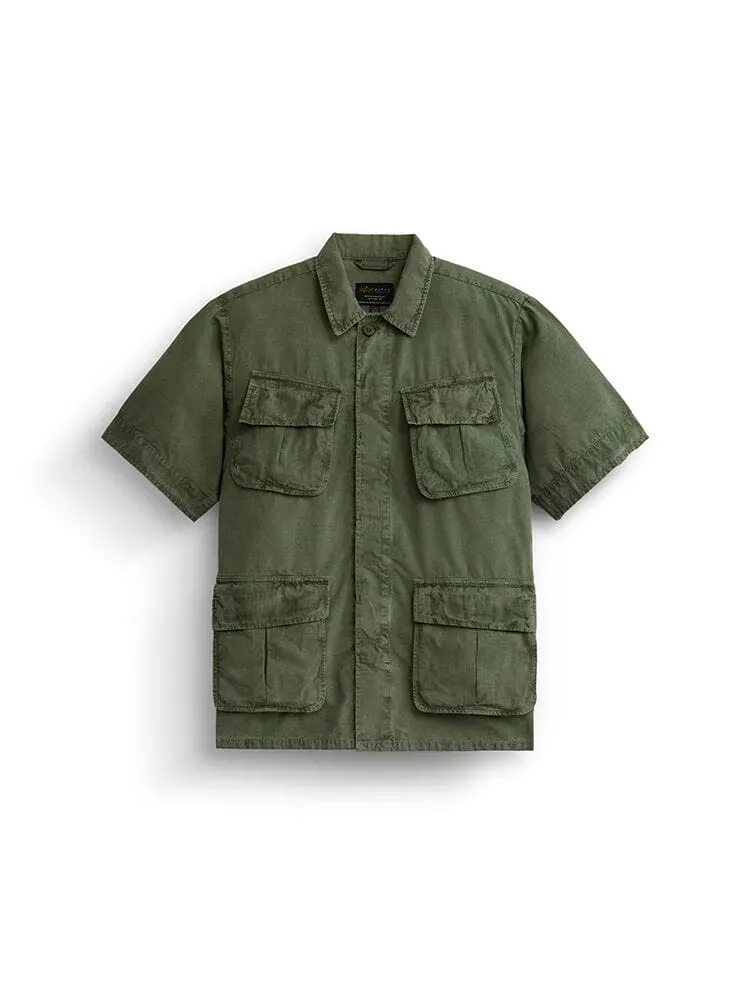 Alpha Industries SS Fatigue camasa verde bumbac