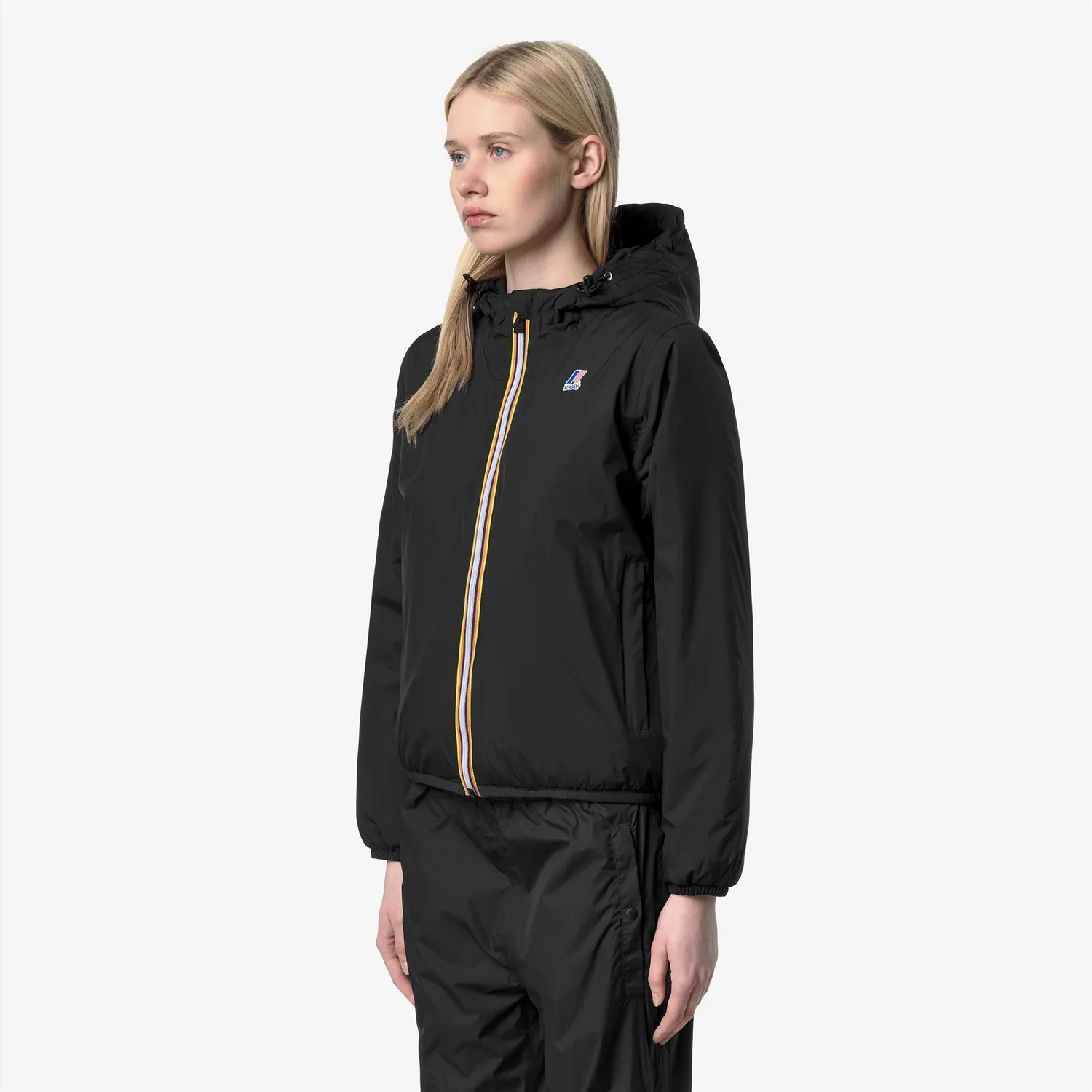 K-Way Claudette Warm geaca dama neagra impermeabila