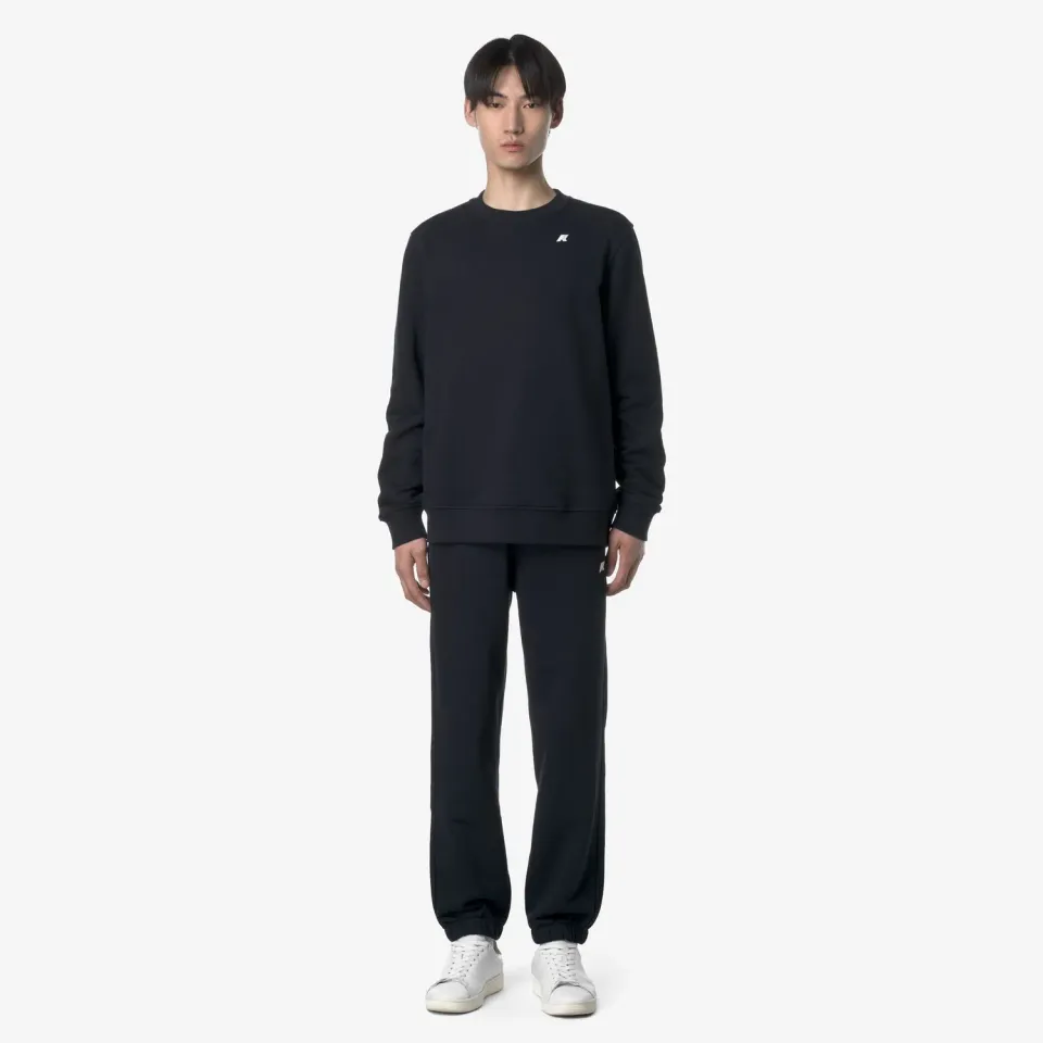 K-Way Mickyel pantaloni sport albaștri Blue Depth bumbac