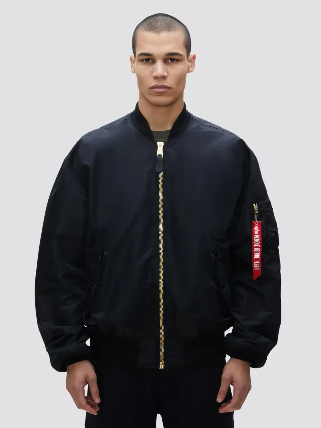 Alpha Industries L-2B Loose geaca bomber negru nailon