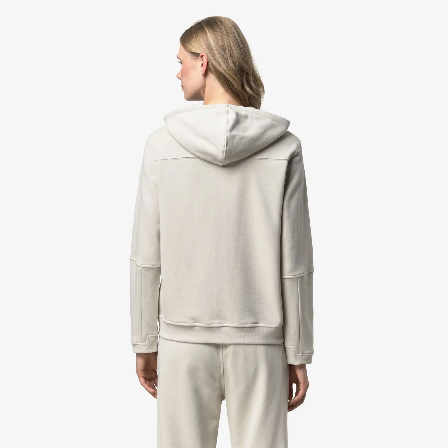 K-Way Prosper Poly Cotton hanorac unisex bej cu glugă
