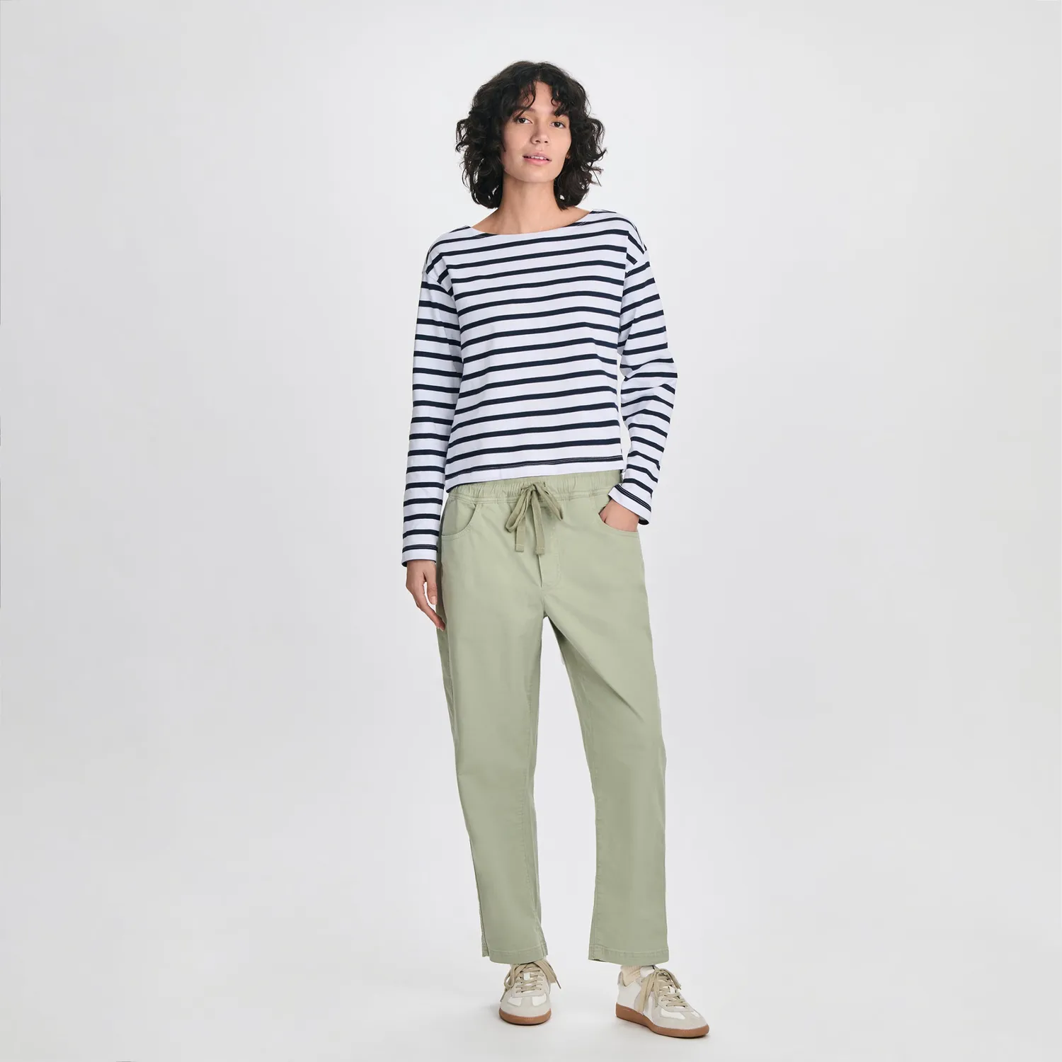 Eddie Bauer Sailor Bateau tricou dama Lt Berry bumbac decupat