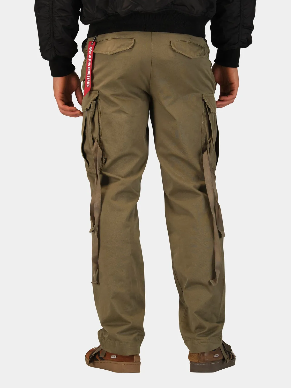 Alpha Industries M-65 pantaloni cargo verde OG-107 din bumbac
