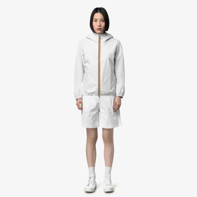 K-Way Lil 2.0 Stretch Dot geaca dama alba impermeabila