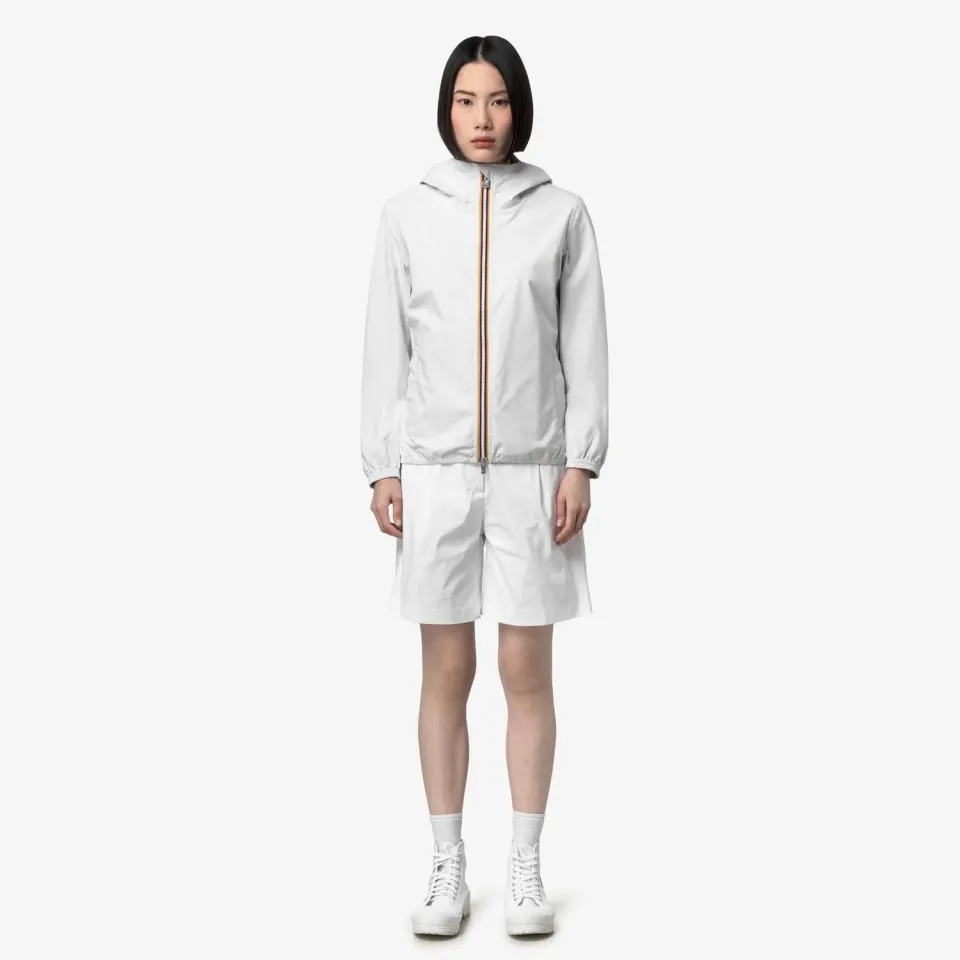 K-Way Lil 2.0 Stretch Dot geaca dama alba impermeabila