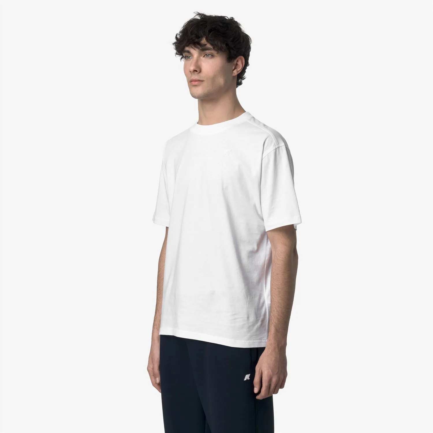 K-Way Solo Jersey tricou barbati alb bumbac