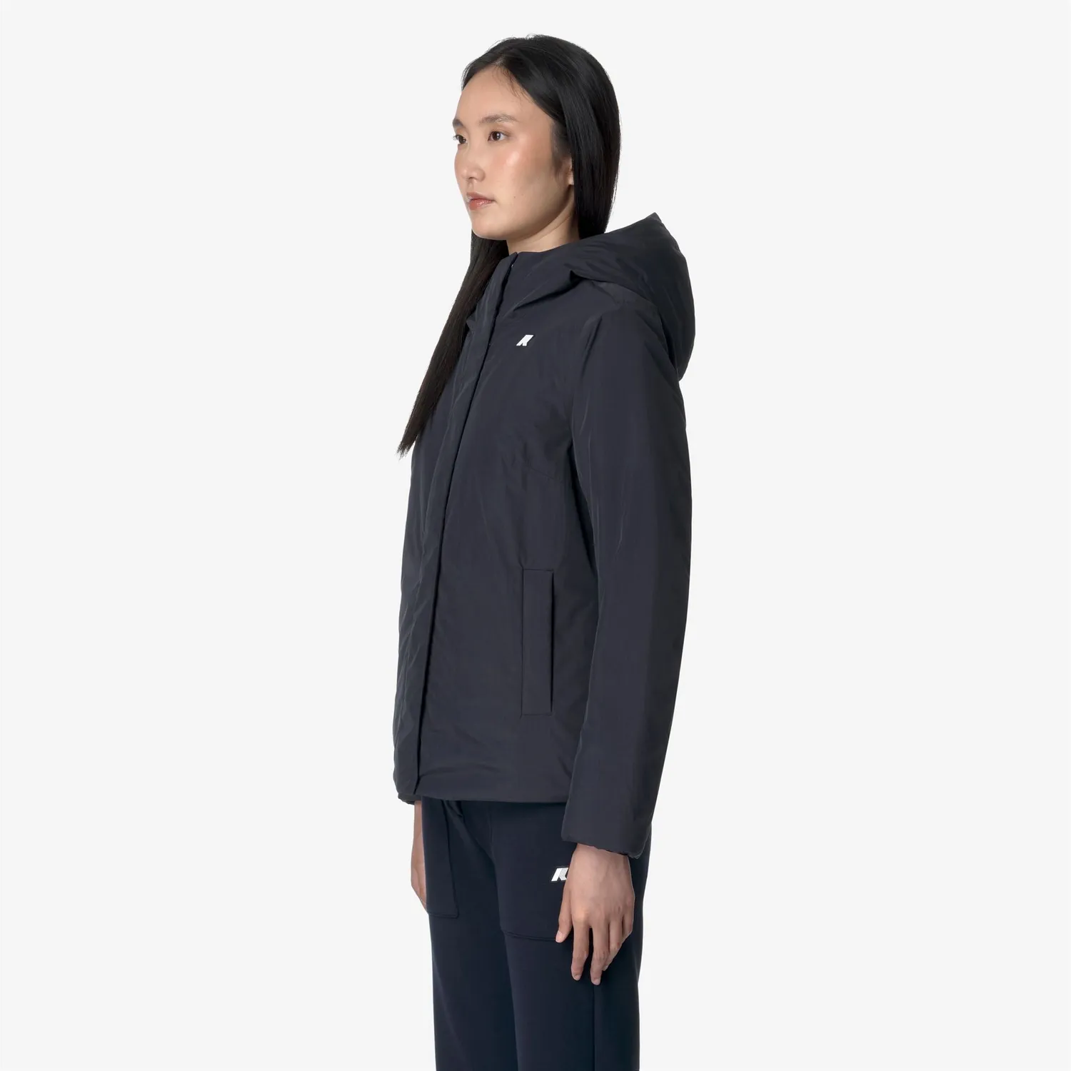 K-Way Lil Soft Touch Marmotta geaca scurta albastru calduroasa