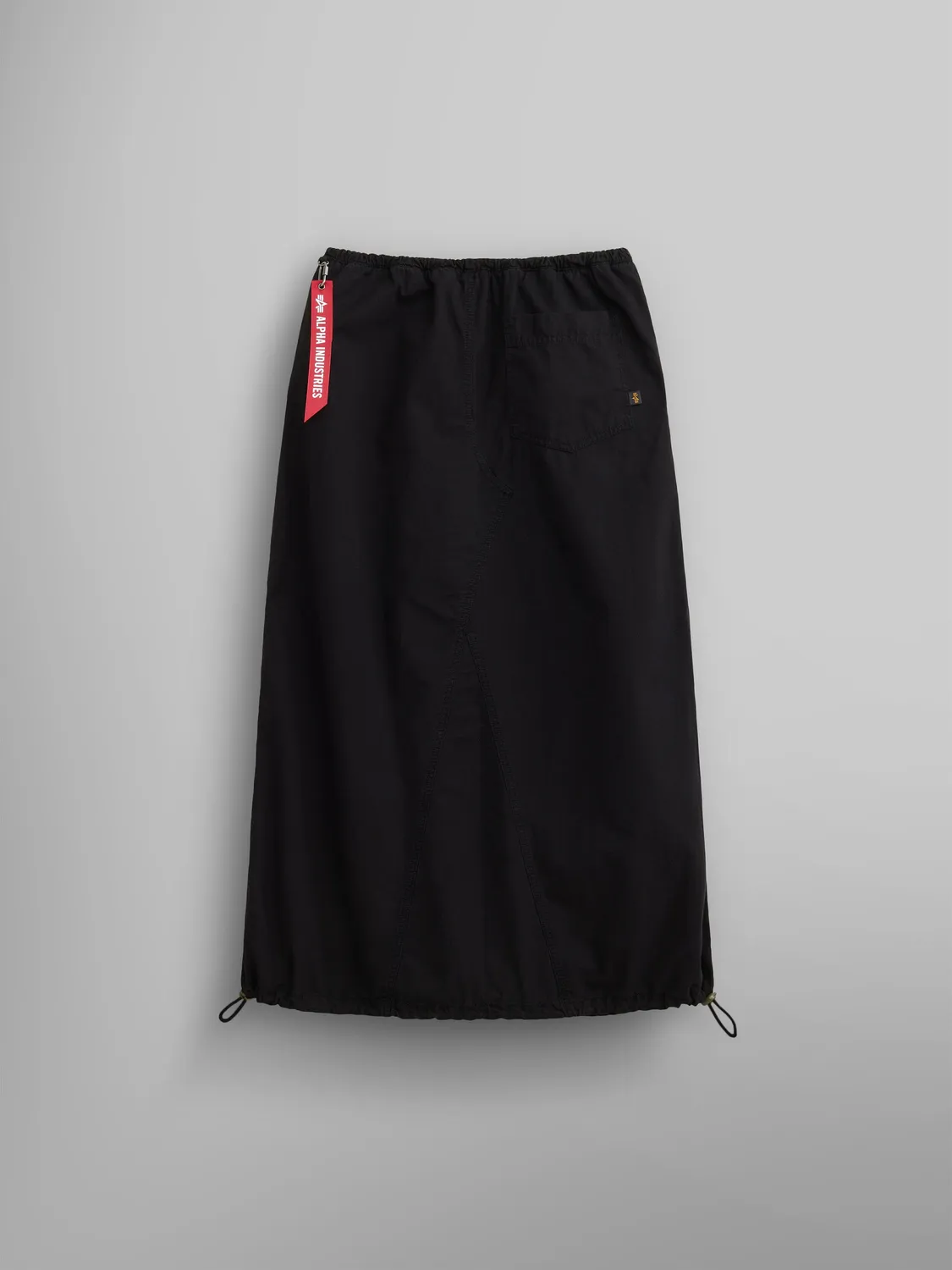 Alpha Industries fusta lunga neagra dama bumbac cu cordon