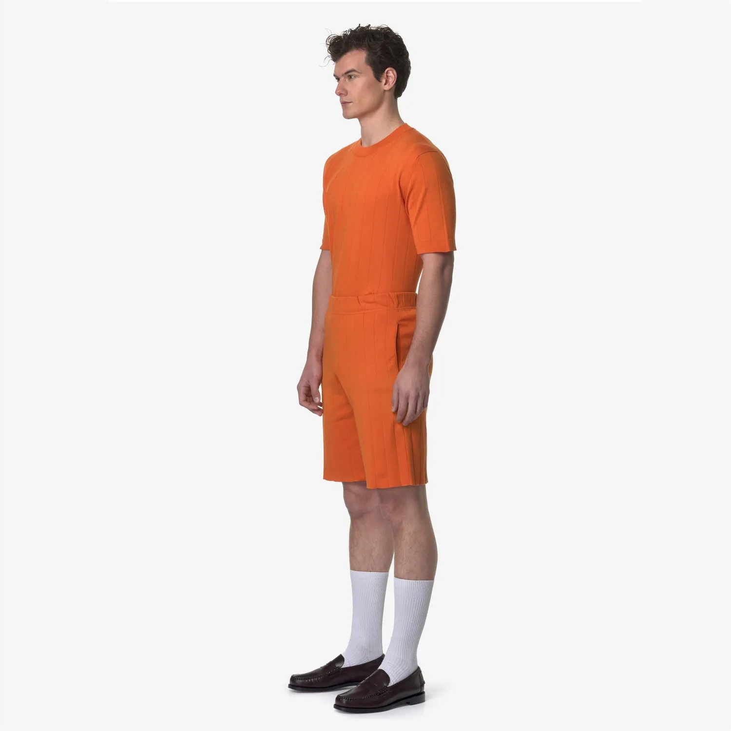 K-Way Leoben Knitted bermude portocaliu bumbac