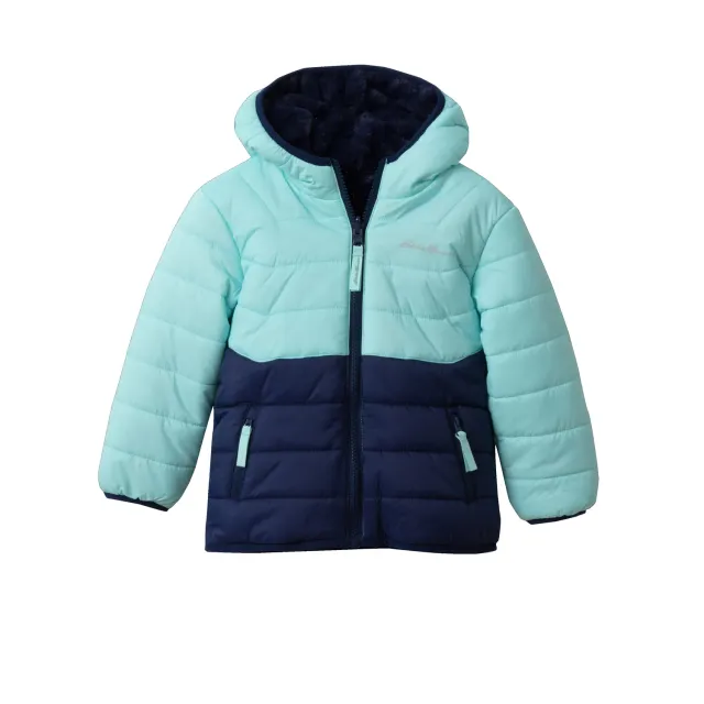 Eddie Bauer Deer Harbor Toddler Girls Reversible geaca aqua 2 fete