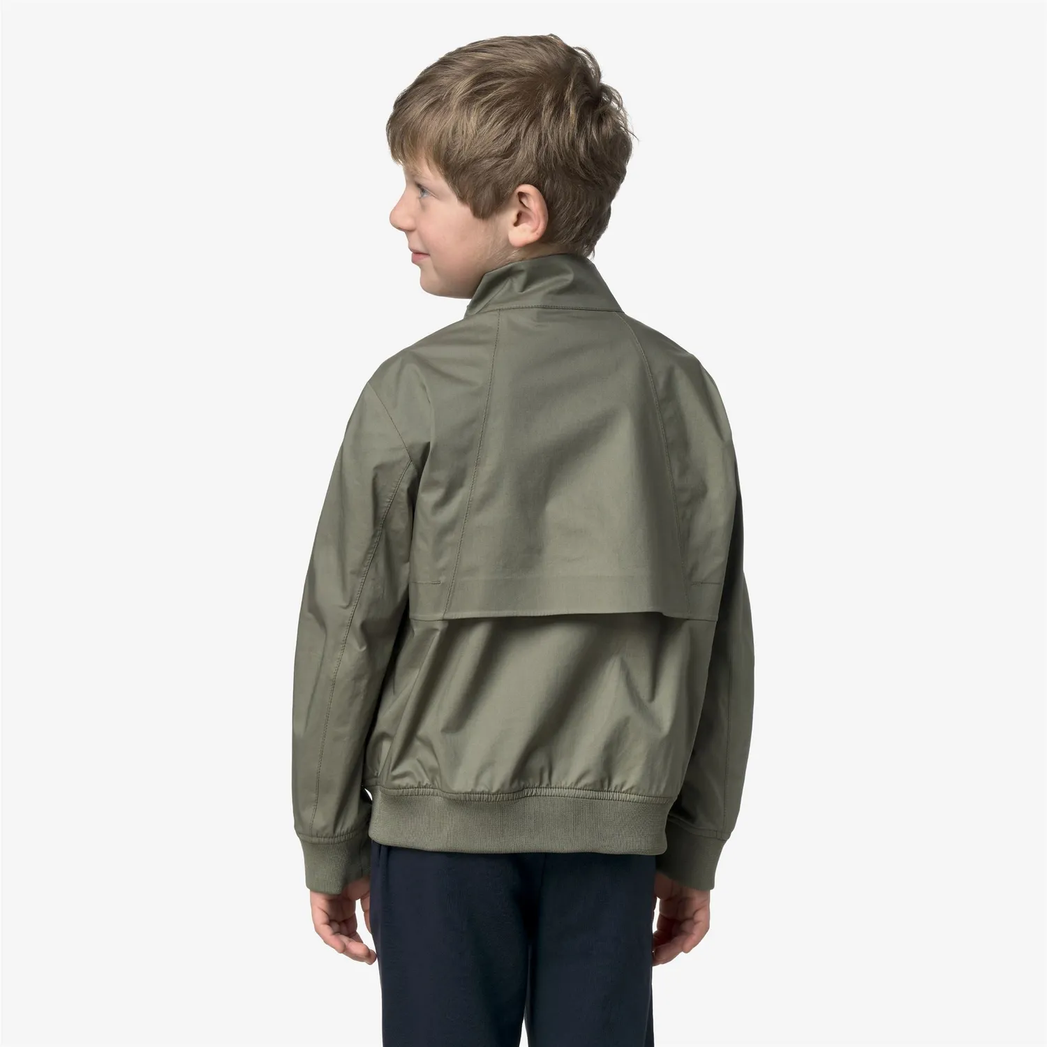 K-Way Arsene Cotton 3Layers geaca baieti verde lichen impermeabila