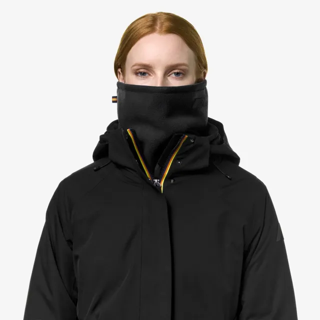 K-Way Aravis Sherpa Polar guler unisex negru calduros
