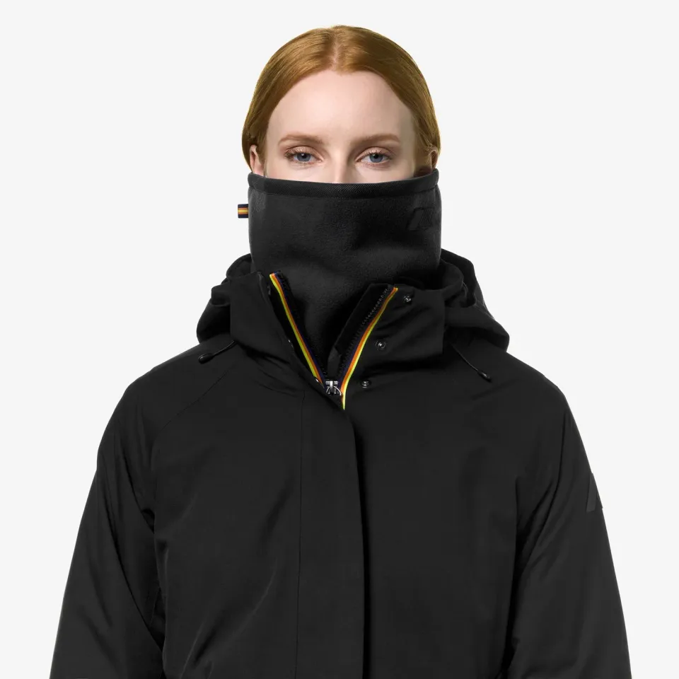 K-Way Aravis Sherpa Polar guler unisex negru calduros