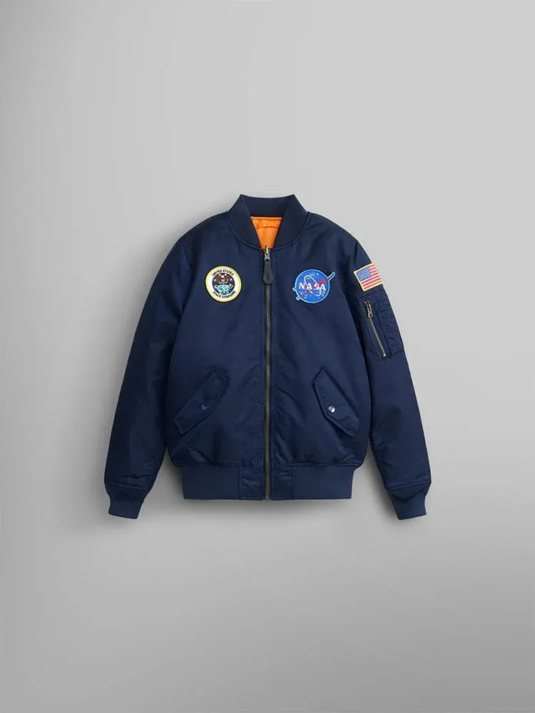 Alpha Industries Youth NASA MA-1 bomber albastru replica
