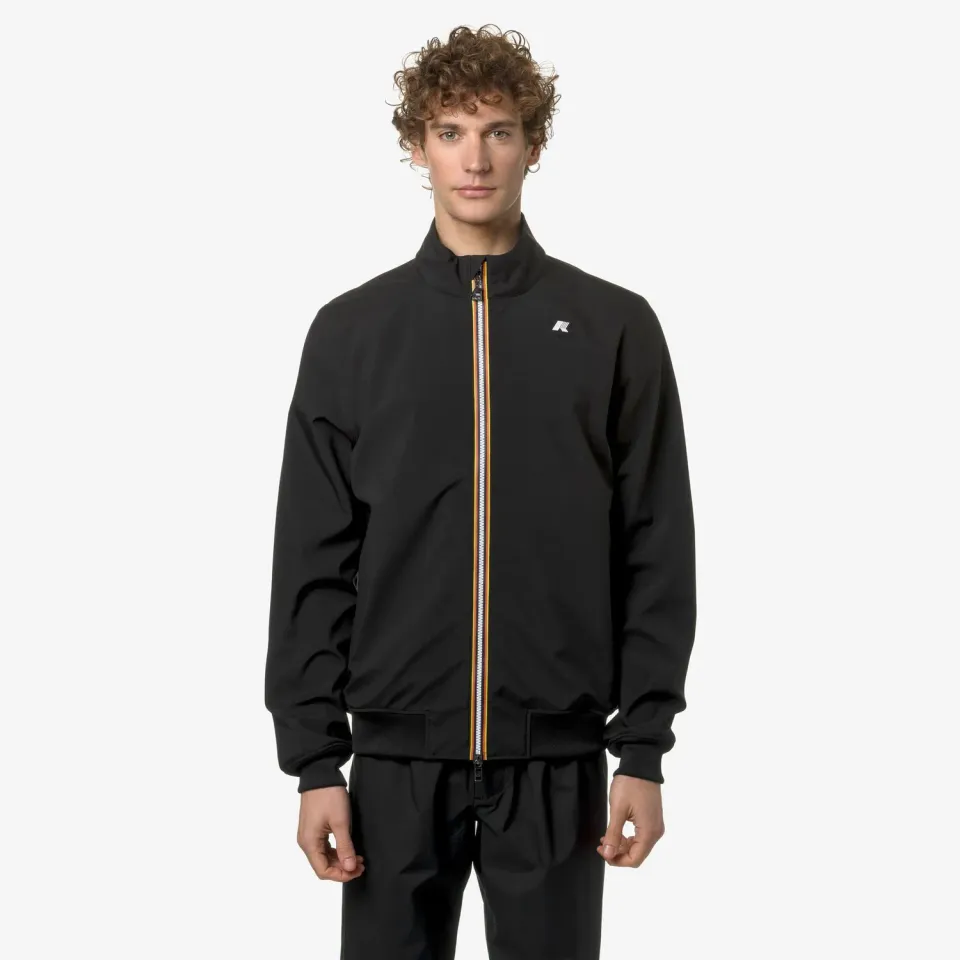 K-Way Arsene Bonded Jersey geaca negru slim impermeabila