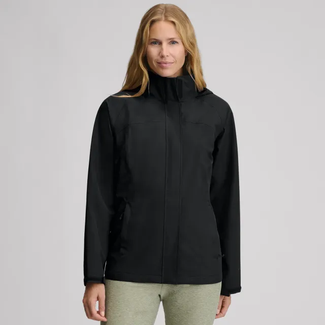 Eddie Bauer Rainfoil geaca ploaie dama neagra