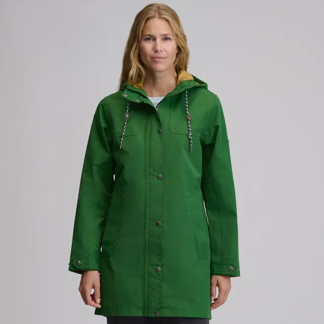 Eddie Bauer Charly Waterproof Hooded Rain Parka palton dama impermeabil lung