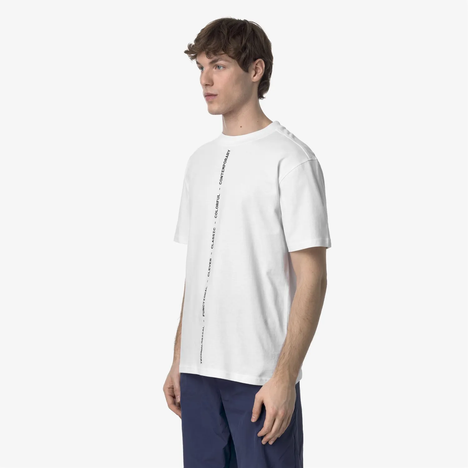 K-Way Solo K3138NW tricou barbati alb bumbac