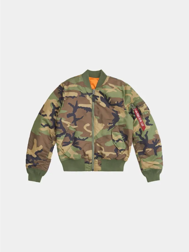 Alpha Industries MA-1 Slim Fit geaca camuflaj reversibilă