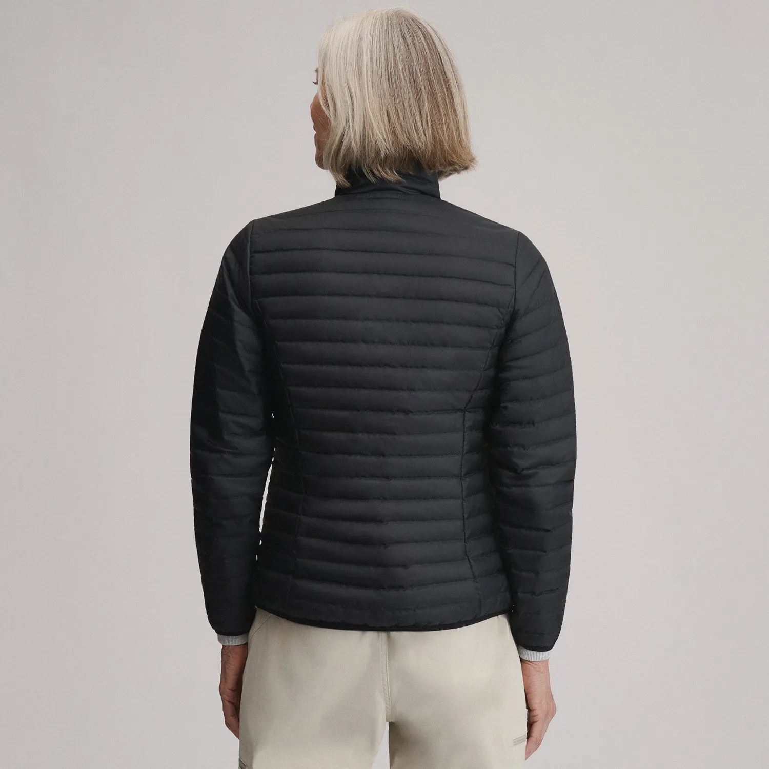 Eddie Bauer Microlight Down geacă puf damă neagră ușoară