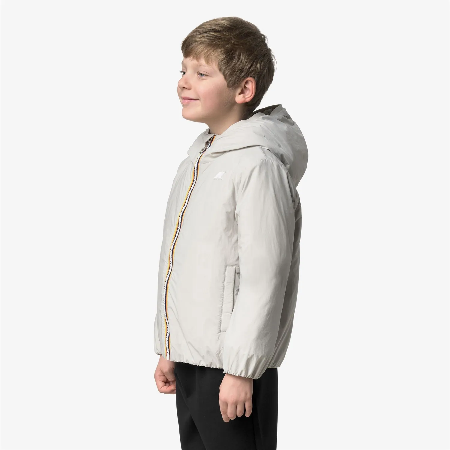 K-Way P. Jack Plain Warm geaca baieti bej calduroasa