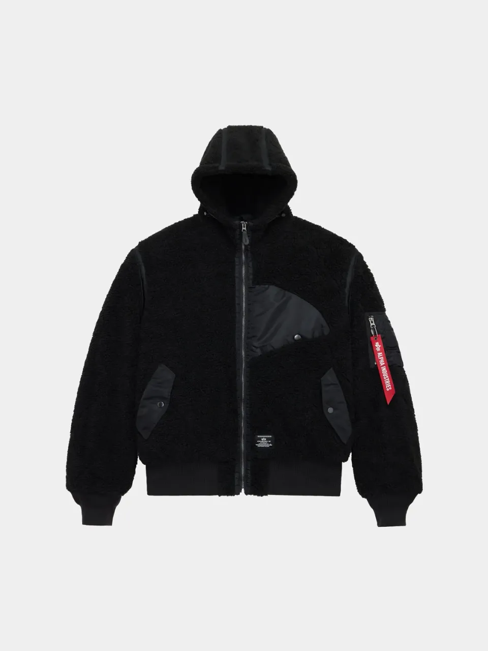 Alpha Industries Sherpa Onion Quilting geaca flight negru sherpa