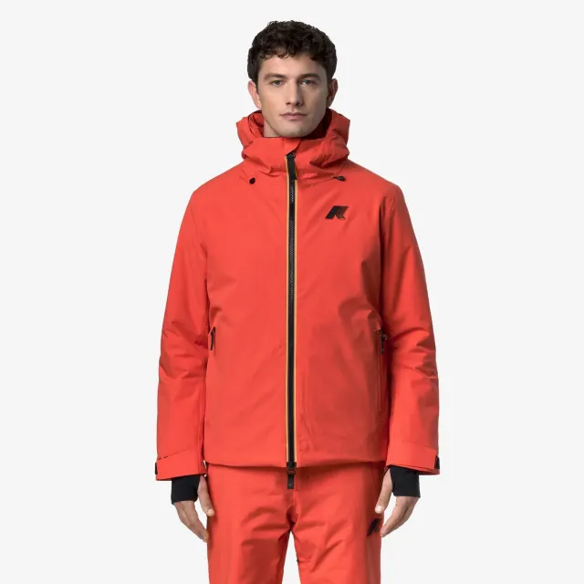 K-Way Lesarcs 2L Twill geaca schi portocalie impermeabila