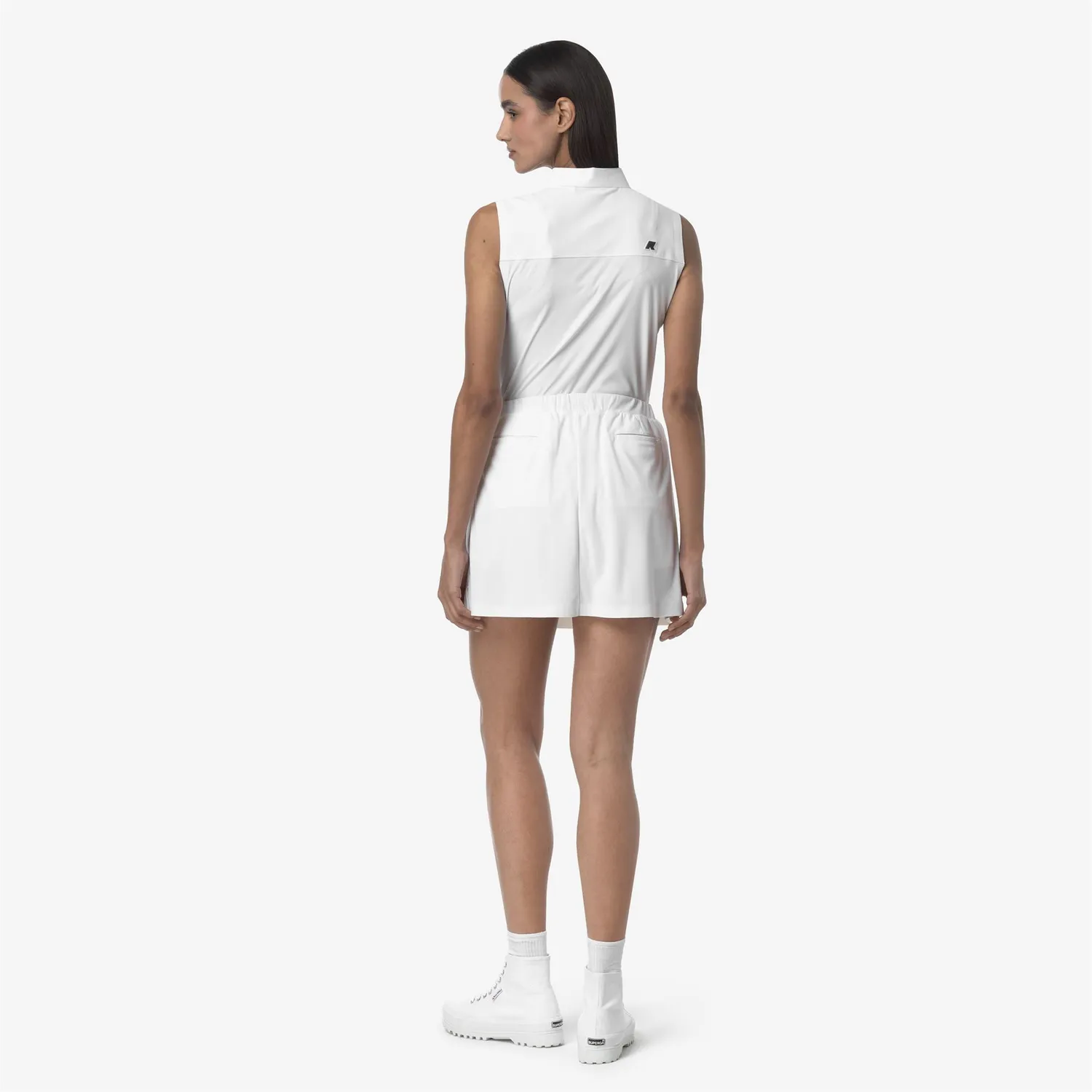 K-Way Pitch Golf fustă sport White Bright cu șort