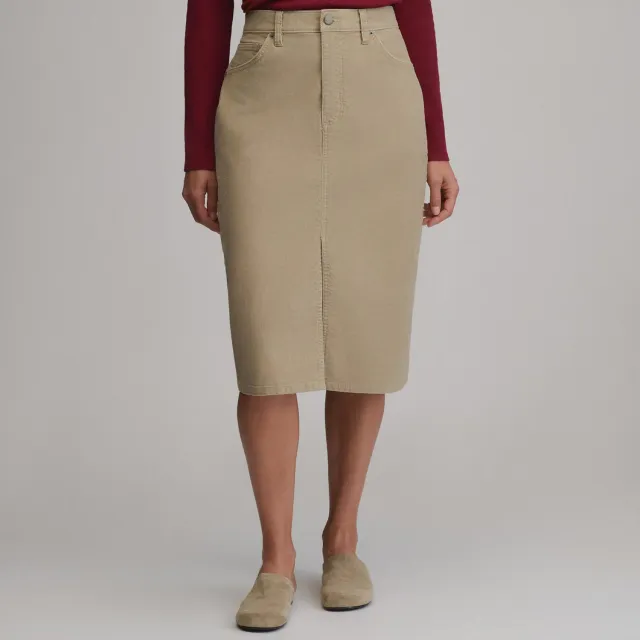 Eddie Bauer Cord fusta catifea Light Khaki