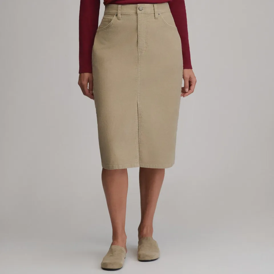Eddie Bauer Cord fusta catifea Light Khaki