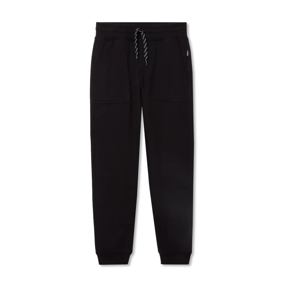 Eddie Bauer Camp Fleece pantaloni baieti negru bumbac