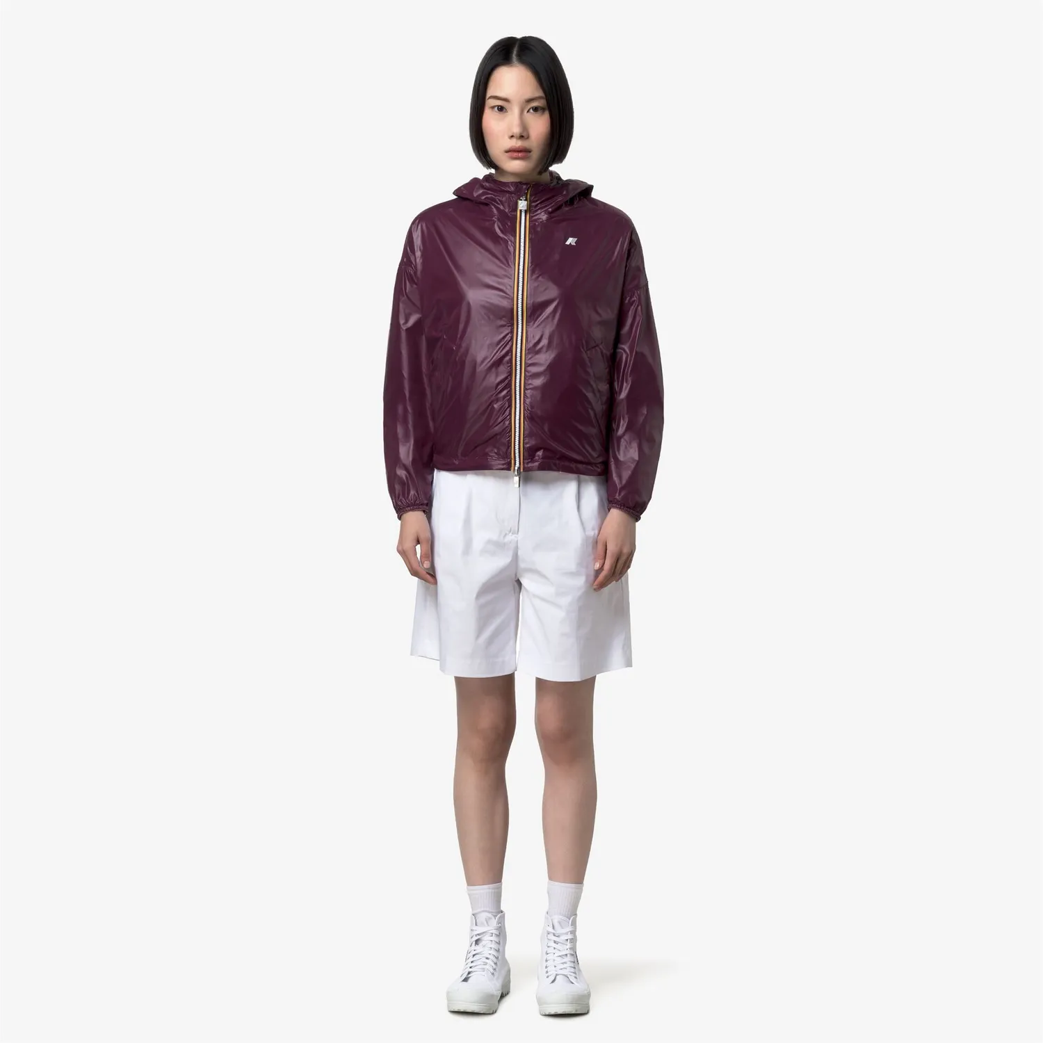 K-Way Laurette Plus.2 Double geacă scurtă damă violet reversibilă