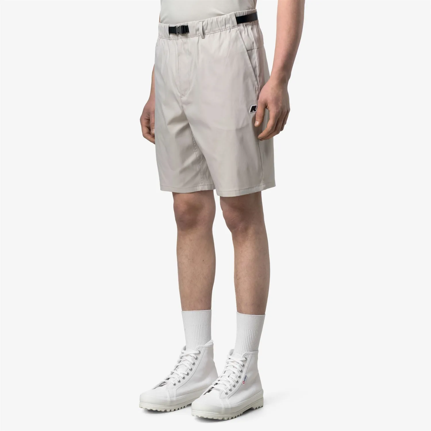 K-Way Bourrier shorts barbati bej sport cu buzunare