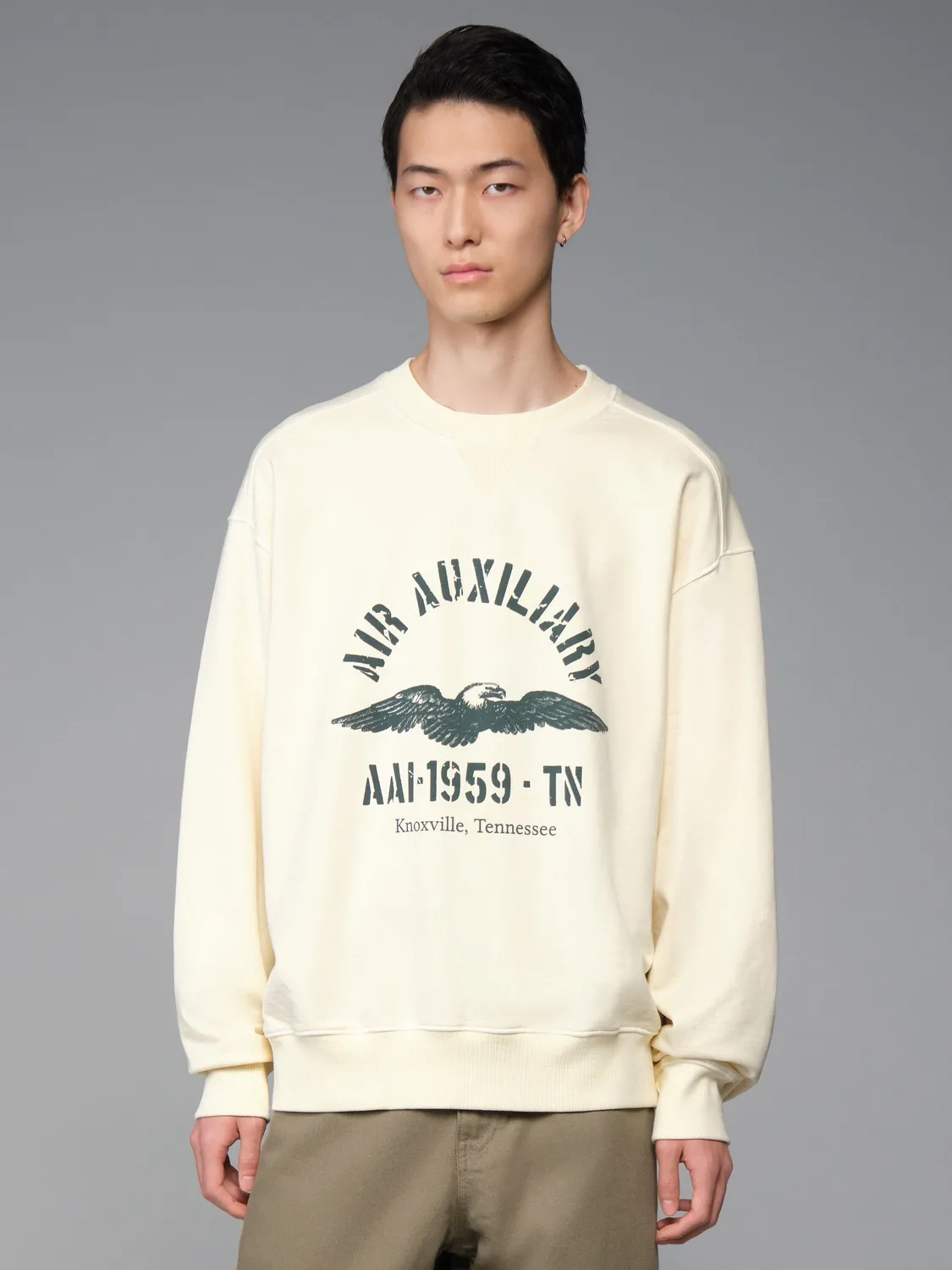 Alpha Industries Essential Crew Air Aux hanorac negru bumbac