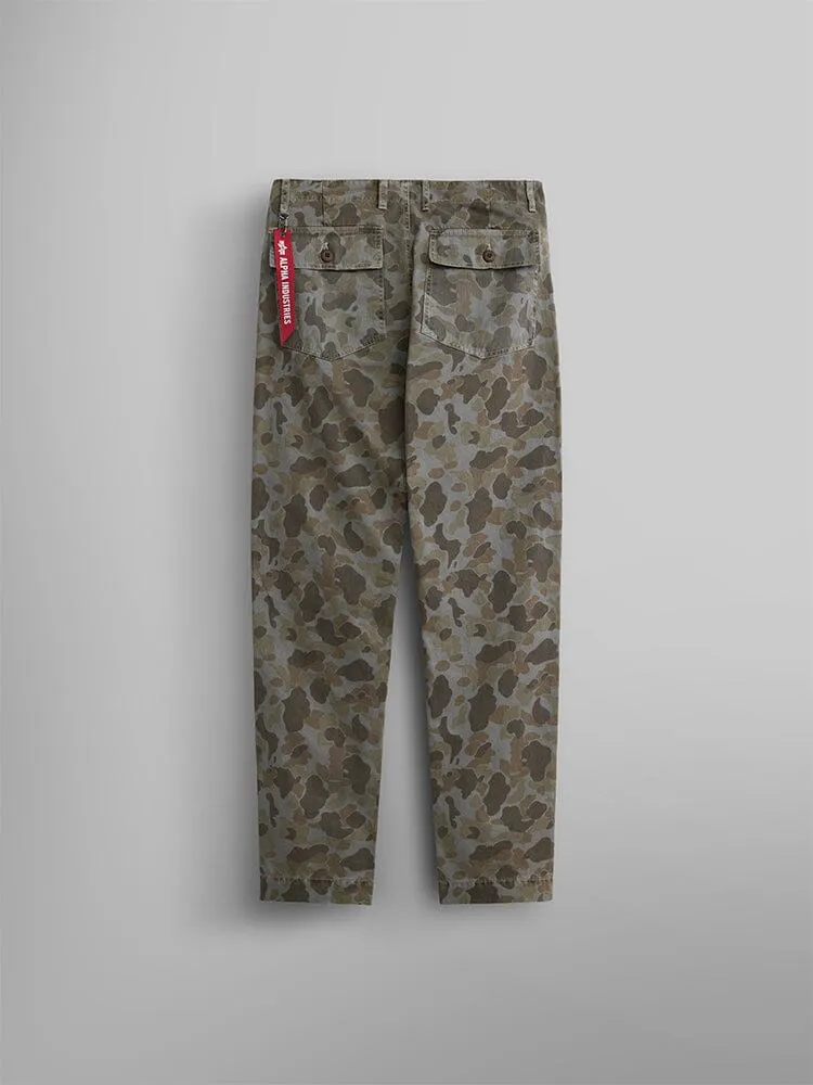 Alpha Industries Fatigue Battlewash pantaloni maro camo