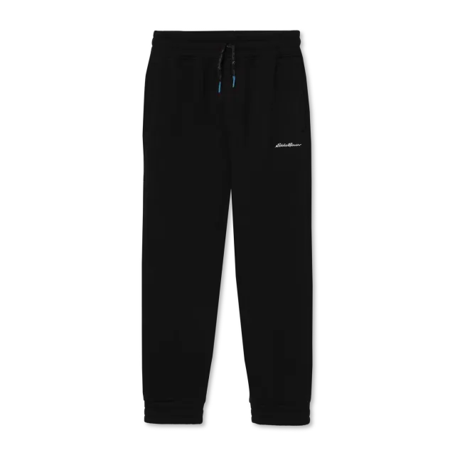 Eddie Bauer Camp Fleece Jogger pantaloni băieți negri fleece