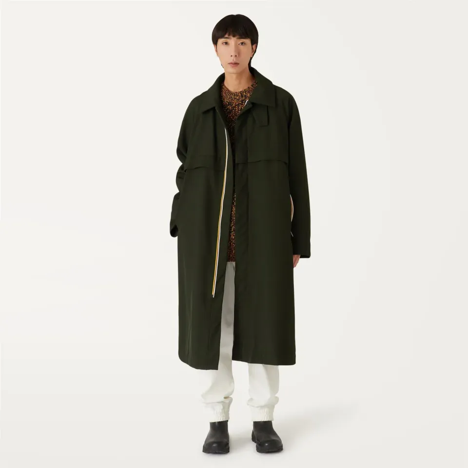 K-Way Lodel palton lung Green Duffel lana