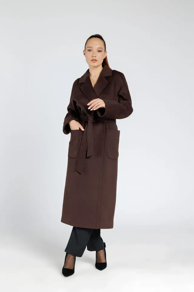 Mareus Casmir Dark Chocolate 366 palton lung 118 cm