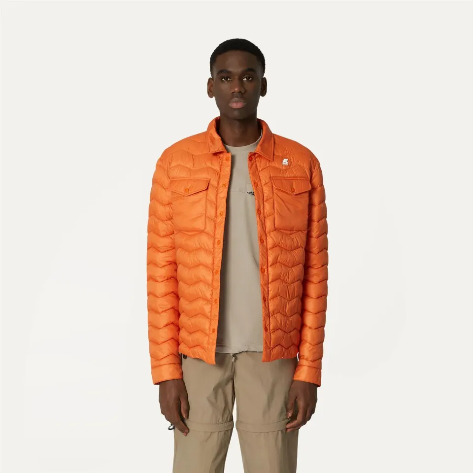 K-Way Valeo Eco Warm geaca scurta portocalie matlasata