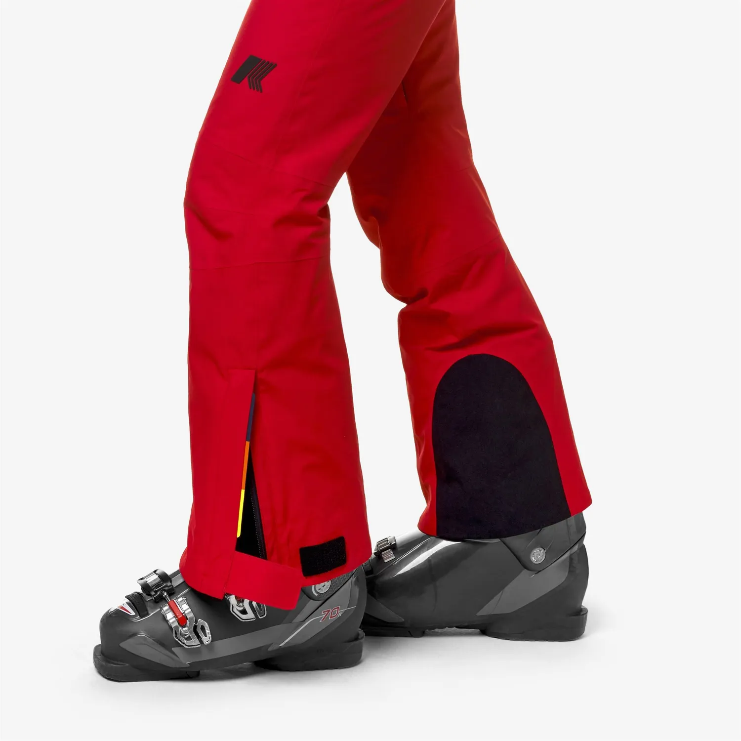 K-Way Bonneval Micro Twill pantaloni schi dama rosii