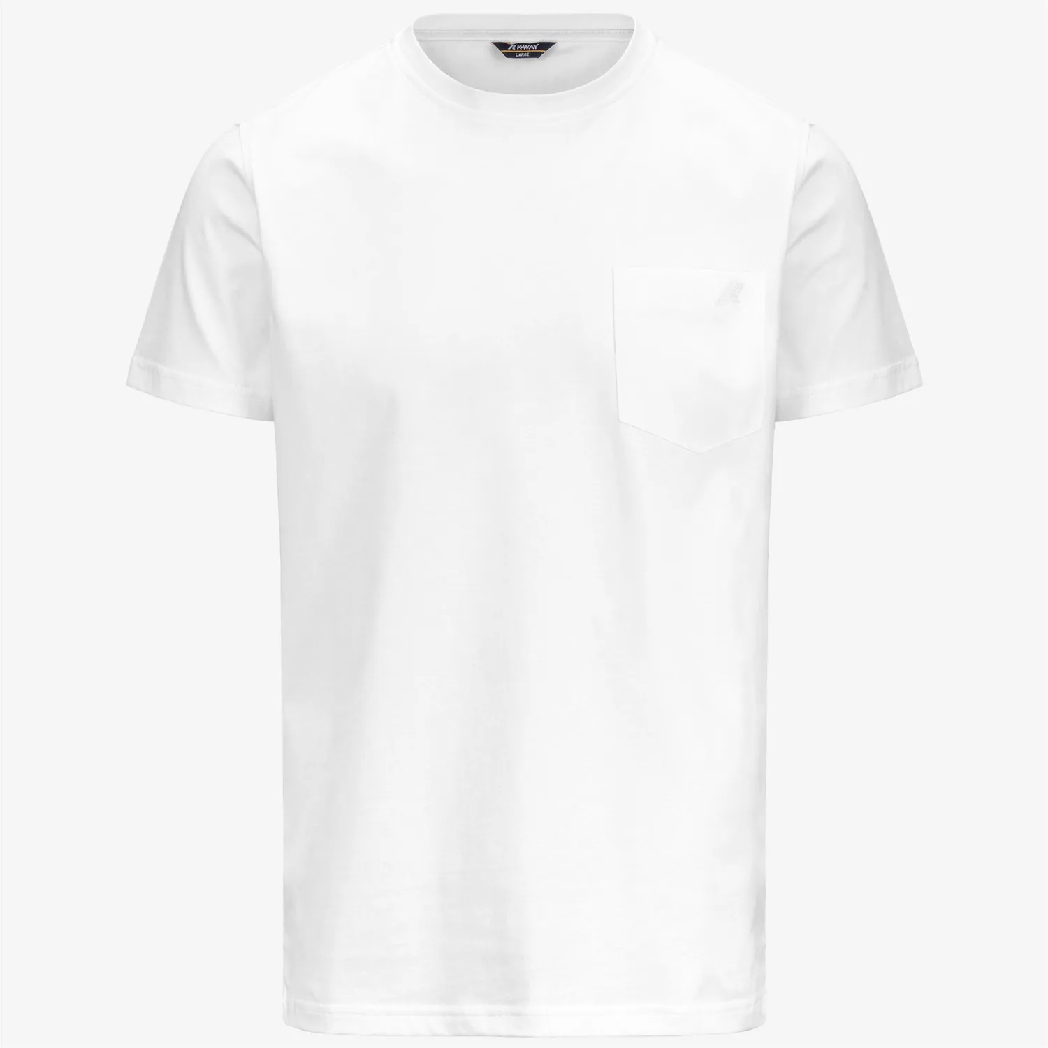K-Way Sigur Jersey Slim tricou barbati White bumbac