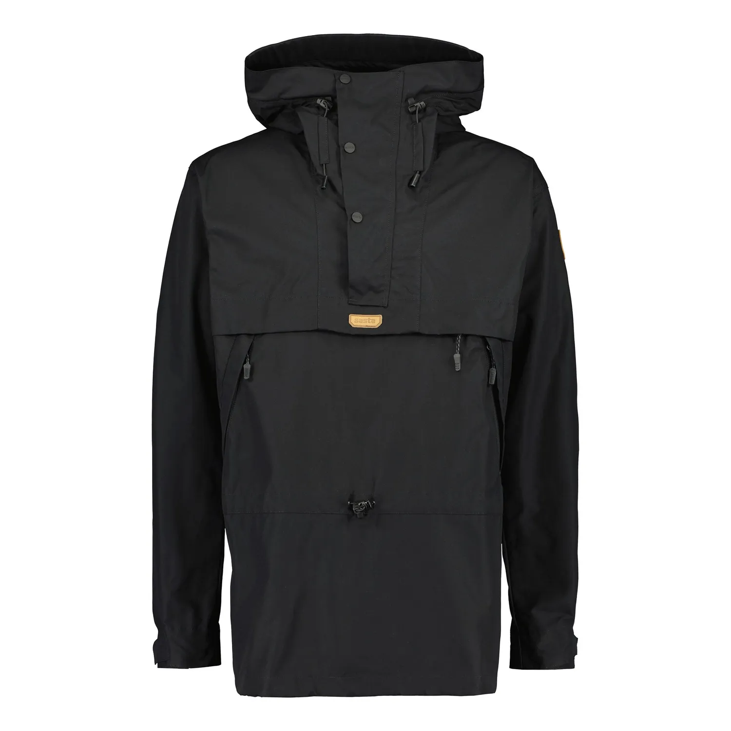 Sasta Peski Ventile anorak Negru rezistent la apa