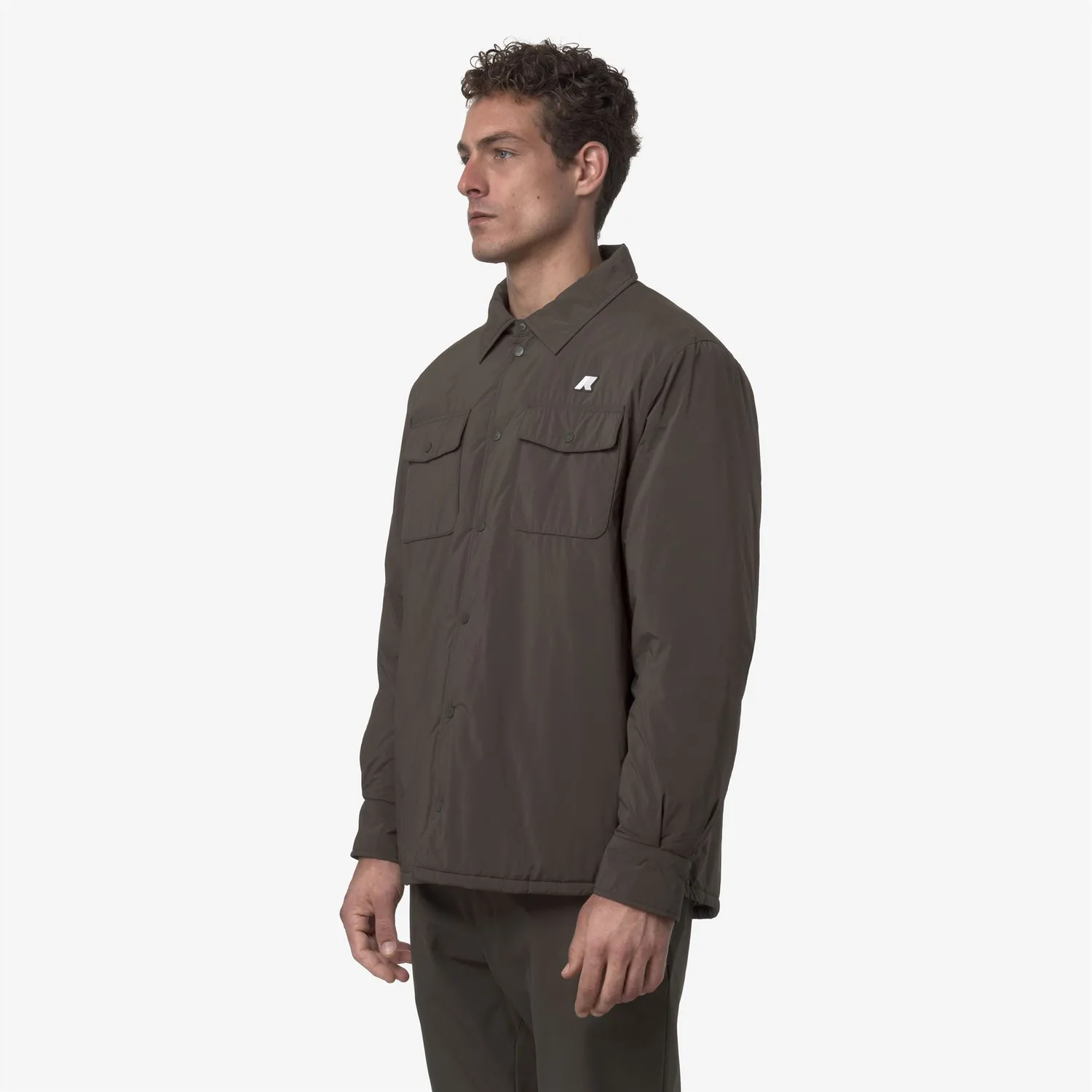 K-Way Umbert Plain Warm geacă bărbați black olive călduroasă
