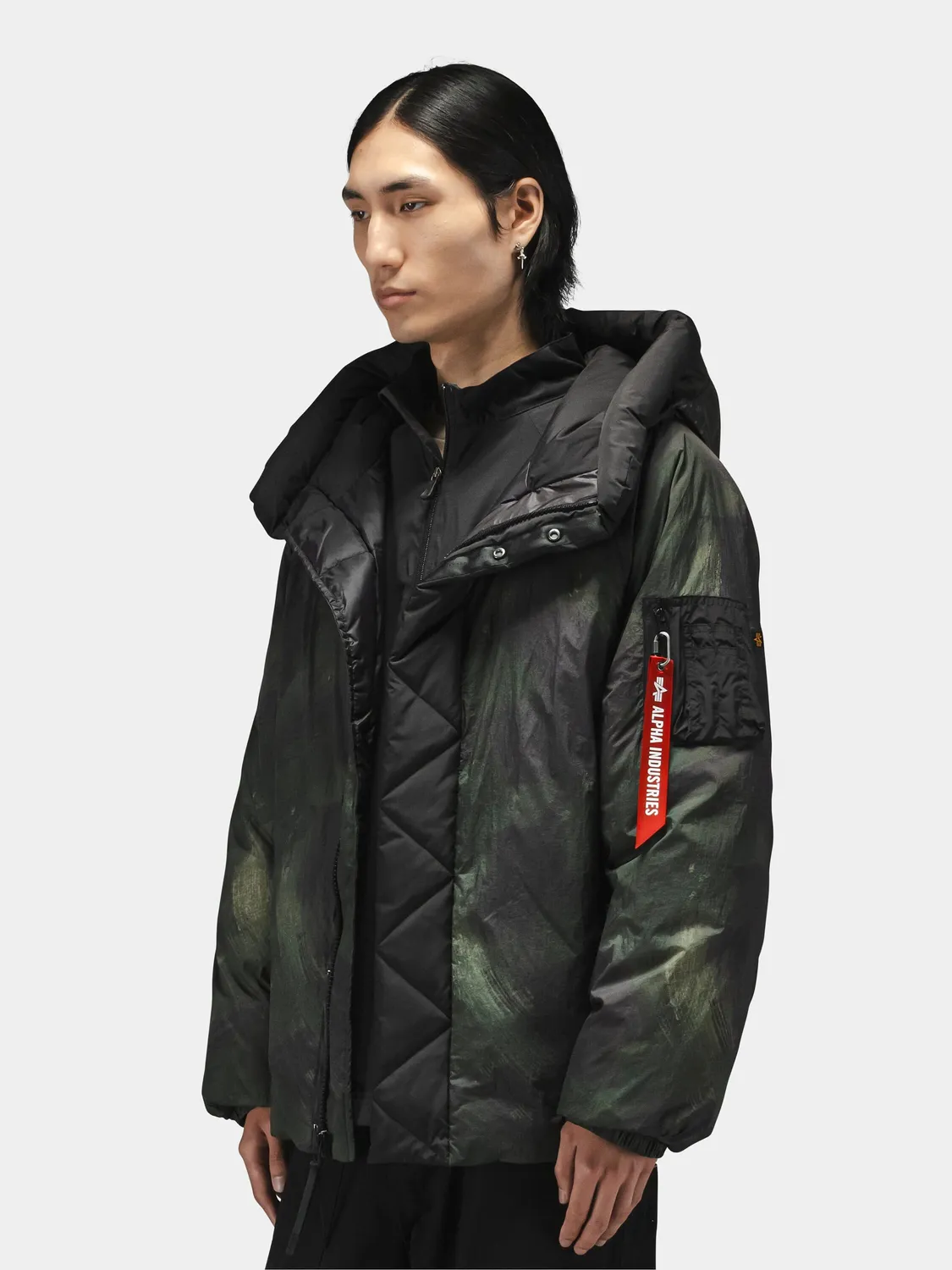 Alpha Industries Sheer Puffer parka barbati camuflaj puf