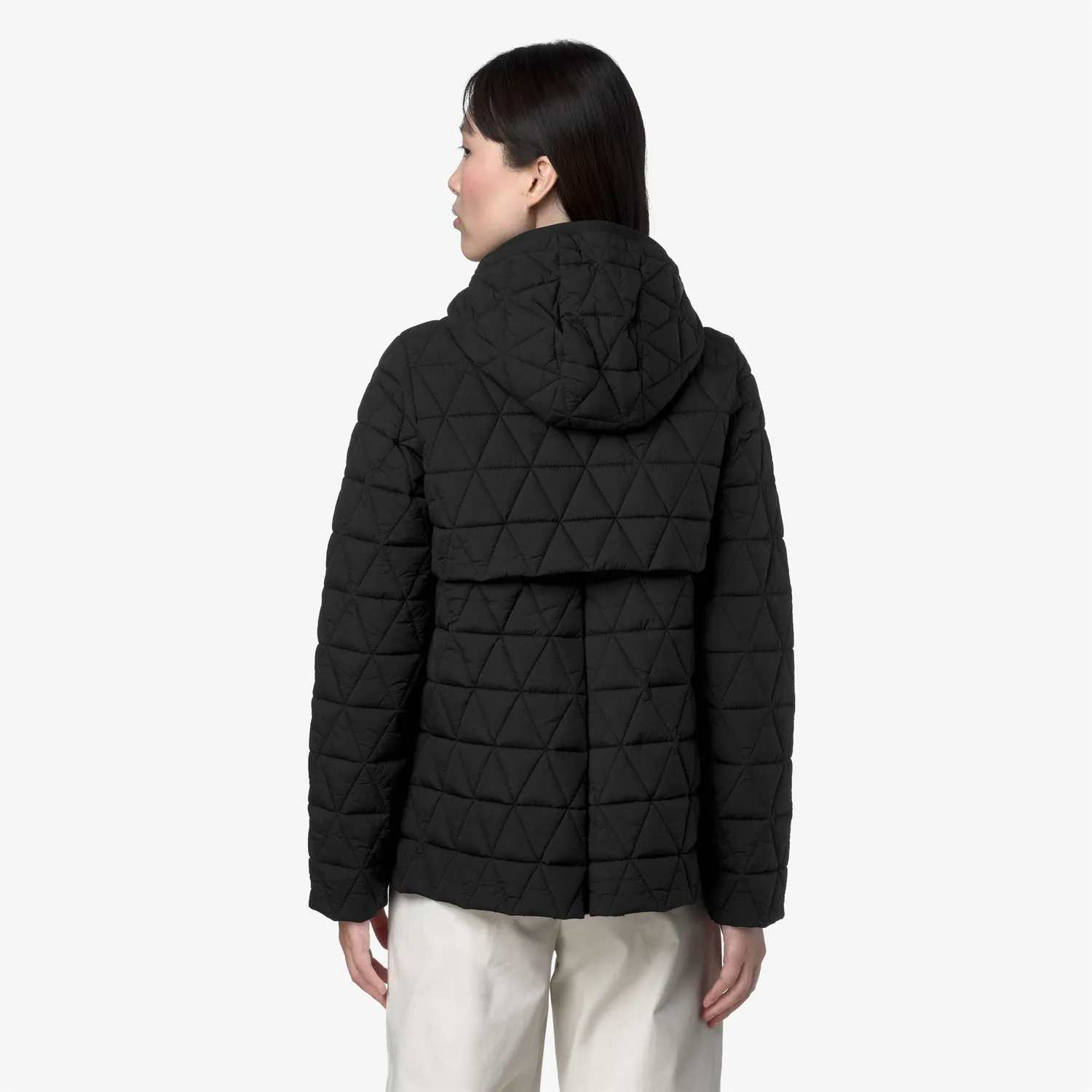 K-Way Madlaine Diamond Quilted Warm geaca scurta neagra dama
