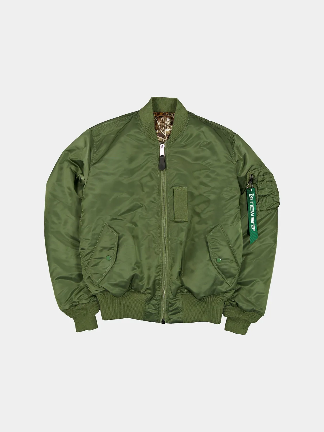 Alpha Industries MA-1 New Era Realtree geaca bomber sage camuflaj