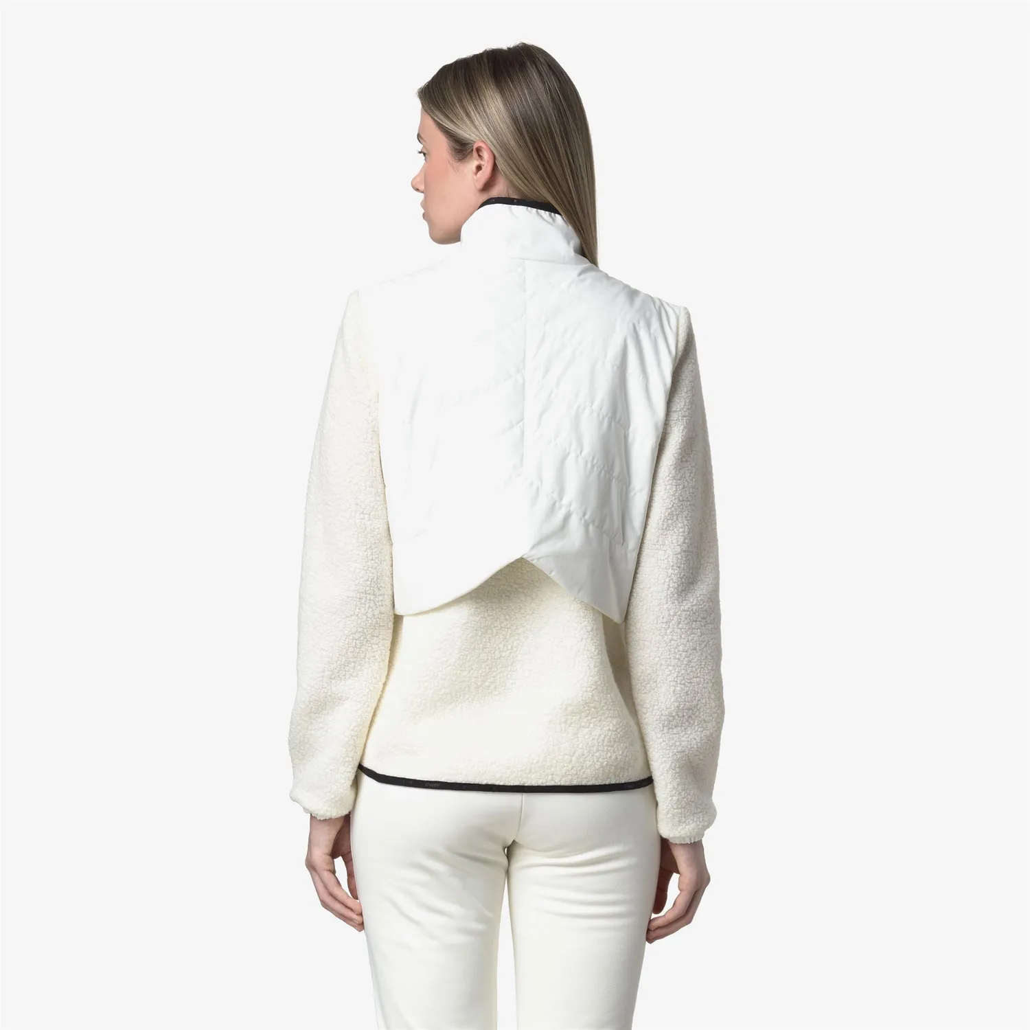 K-Way Luberon Polar geacă fleece damă albă